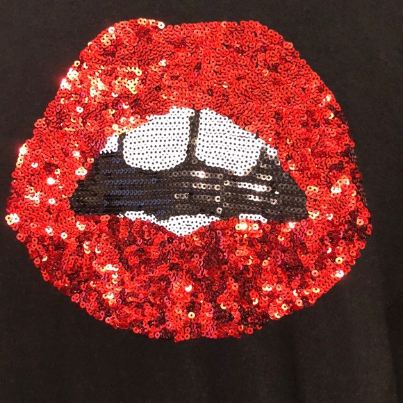 G by Guess Red Lip Hoodie - Picture 3 of 4